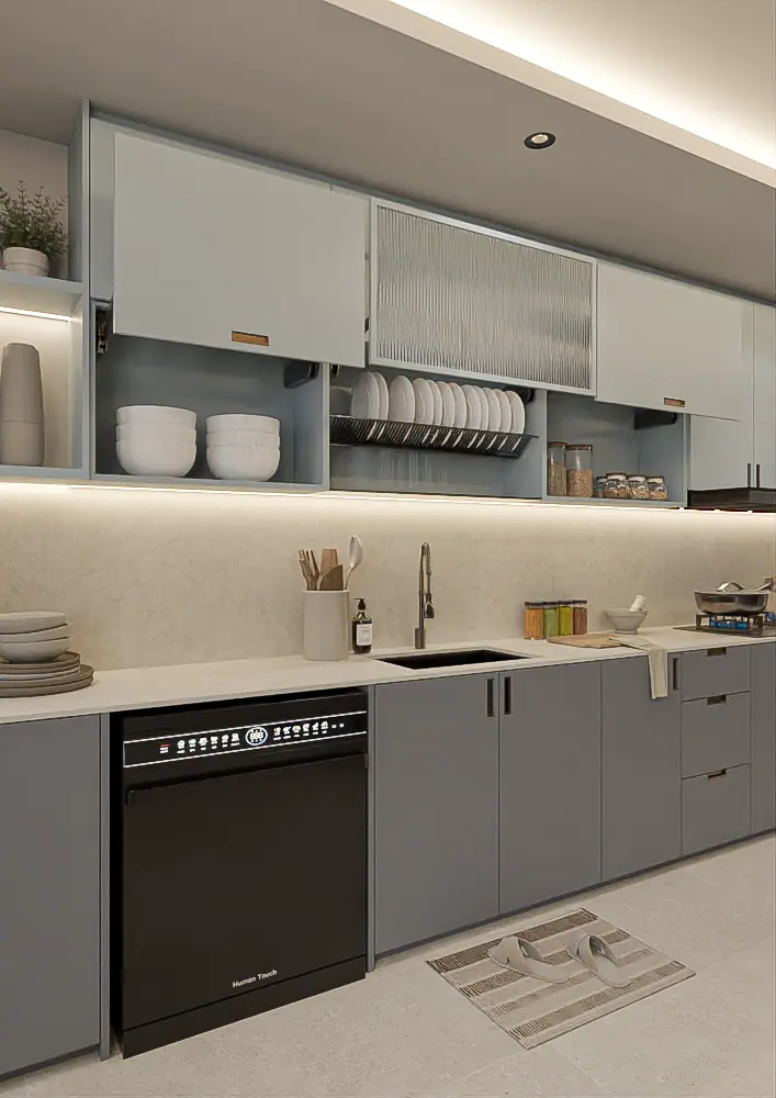 Close-up of cabinetry finish