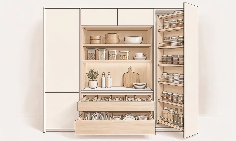 Kitchen space designed around your routine