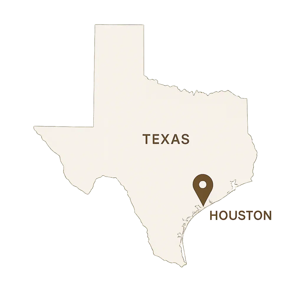 Built locally in Houston, Texas